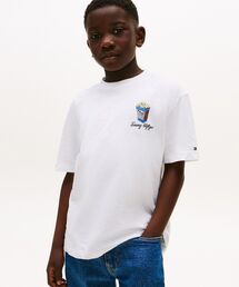   総柄 Tシャツ キッズ トミーヒルフィガー 男の子 TOMMY HILFIGER｜トミー ヒルフィガー（キッズ）のTシャツ/カットソー