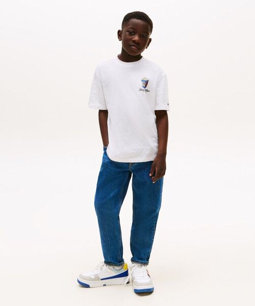 TOMMY HILFIGER（トミーヒルフィガー）の「BOYS フォトプリントスラブショートスリーブTシャツ（Tシャツ/カットソー・キッズ・ライトブルー/ホワイト・150cm/140cm/160cm/130cm）」の9枚目の写真