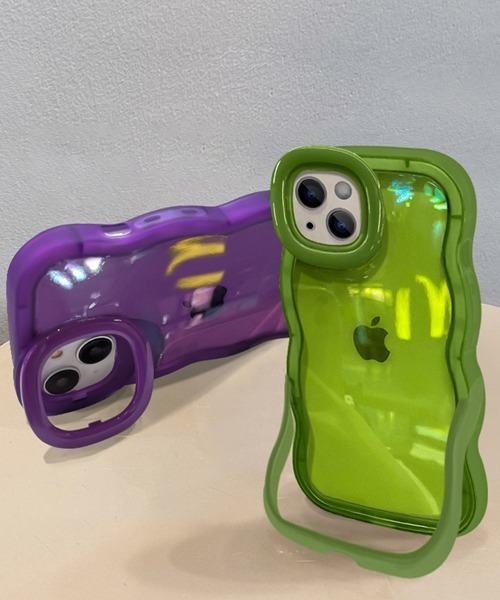 Fun & Daily（ファンアンドデイリー）の「Wave Clear iPhone Case 14 / 15 / 16 / 17 / Plus Pro ProMax / アイフォンケース　プラス　プロ　プロマックス（スマホケース/カバー・レディース・ピンク/パープル/クリア/ブラック/グリーン・iPhone 15 Plus/iPhone 15 Pro/iPhone 15 Pro Max/iPhone 16/iPhone 16 Plus/iPhone 16 Pro/iPhone 16 Pro Max/iPhone 15/iPhone 14/iPhone 14 Plus/iPhone 14 Pro Max/iPhone 14 Pro/iPhone 17 Pro/iPhone 17/iPhone 17 Pro Max）」の6枚目の写真