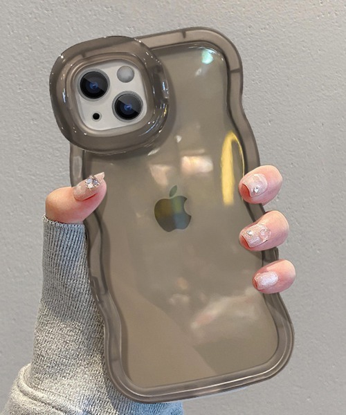 Fun & Daily（ファンアンドデイリー）の「Wave Clear iPhone Case 14 / 15 / 16 / 17 / Plus Pro ProMax / アイフォンケース　プラス　プロ　プロマックス（スマホケース/カバー・レディース・ピンク/パープル/クリア/ブラック/グリーン・iPhone 15 Plus/iPhone 15 Pro/iPhone 15 Pro Max/iPhone 16/iPhone 16 Plus/iPhone 16 Pro/iPhone 16 Pro Max/iPhone 15/iPhone 14/iPhone 14 Plus/iPhone 14 Pro Max/iPhone 14 Pro/iPhone 17 Pro/iPhone 17/iPhone 17 Pro Max）」の17枚目の写真