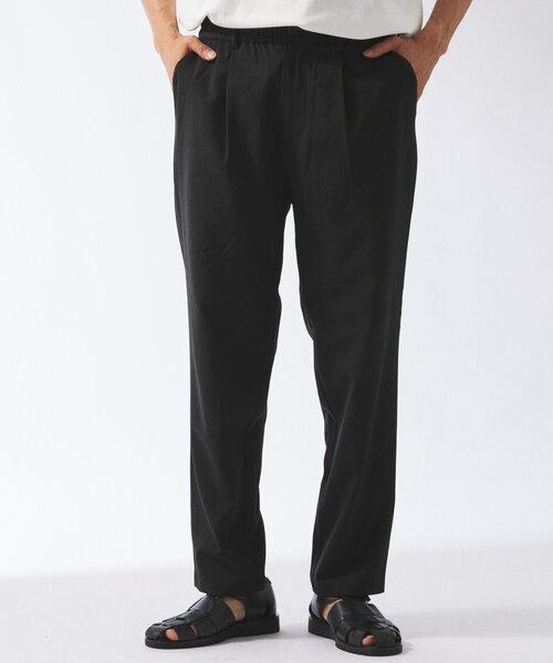 JOURNAL STANDARD relume（ジャーナルスタンダード　レリューム）の「"イージーケア" TECH LINEN COOLMAX(R) スラックス（セットアップ着用可）（スラックス・メンズ・ナチュラル/ブラック/ライトグレー/ブラックミックス・SMALL/MEDIUM/LARGE）」の9枚目の写真