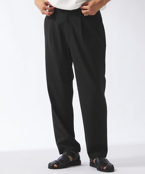 JOURNAL STANDARD relume（ジャーナルスタンダード　レリューム）の「"イージーケア" TECH LINEN COOLMAX(R) スラックス（セットアップ着用可）（スラックス・メンズ・ナチュラル/ブラック/ライトグレー/ブラックミックス・SMALL/MEDIUM/LARGE）」の11枚目の写真