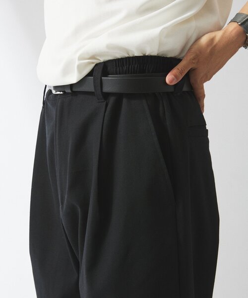 JOURNAL STANDARD relume（ジャーナルスタンダード　レリューム）の「"イージーケア" TECH LINEN COOLMAX(R) スラックス（セットアップ着用可）（スラックス・メンズ・ナチュラル/ブラック/ライトグレー/ブラックミックス・SMALL/MEDIUM/LARGE）」の21枚目の写真