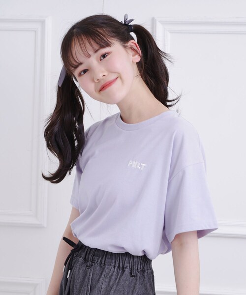 PINK-latte（ピンクラテ）の「◇バックハートロゴTシャツ（Tシャツ