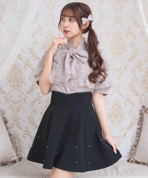 ROJITA 半袖 ￼ ブラウス 半袖ケープブラウス（シャツ/ブラウス）｜couture BY ROJITA