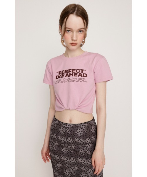 LOGO PRINT C/N TOPS ロゴ プリント クルーネック トップス 半袖
