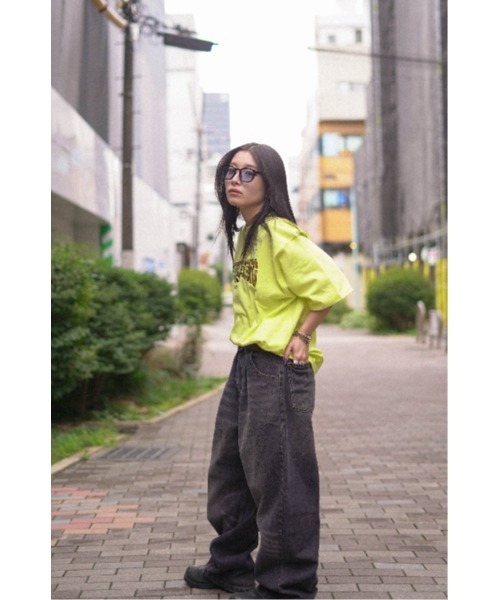 younger song(ヤンガーソング)の「collage T front print(Tシャツ/カットソー・メンズ・イエロー/オフホワイト・SMALL/MEDIUM/LARGE)」の5枚目の写真