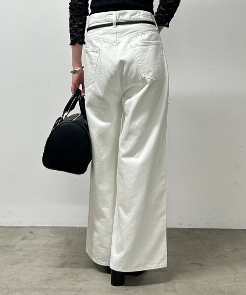 セール】ワイドデニムパンツ（デニムパンツ）｜LOUNGEDRESS（ラウンジ