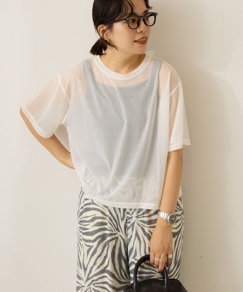 AMERICAN HOLIC(アメリカンホリック)の「シアールーズTシャツ(Tシャツ/カットソー・レディース・ピンク/オフホワイト/ブラック/ブルー・L/M)」の1枚目の写真