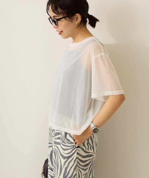 AMERICAN HOLIC(アメリカンホリック)の「シアールーズTシャツ(Tシャツ/カットソー・レディース・ピンク/オフホワイト/ブラック/ブルー・L/M)」の13枚目の写真
