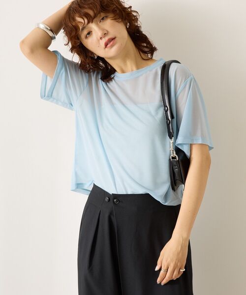 AMERICAN HOLIC(アメリカンホリック)の「シアールーズTシャツ(Tシャツ/カットソー・レディース・ピンク/オフホワイト/ブラック/ブルー・L/M)」の18枚目の写真