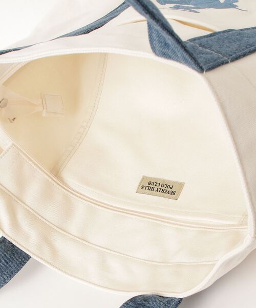 BEVERLY HILLS POLO CLUB(ビバリーヒルズポロクラブ)の「【77】【BEVERLY HILLS POLO CLUB/ビバリーヒルズポロクラブ】ブランドロゴ刺繍 キャンバス トートバック(トートバッグ・レディース・ピンク/グリーン/ブラック/ブルー/ベージュ/ネイビー・FREE)」の15枚目の写真