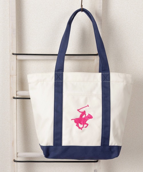 ビバリーヒルズポロクラブキャンバストートバッグ BEVERLY HILLS POLO CLUB トートバッグ 「BEVERLY CLUB
