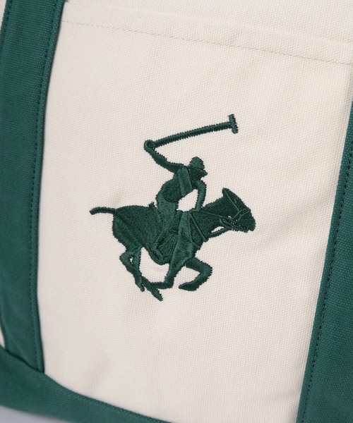 BEVERLY HILLS POLO CLUB(ビバリーヒルズポロクラブ)の「【77】【BEVERLY HILLS POLO CLUB/ビバリーヒルズポロクラブ】ブランドロゴ刺繍 キャンバス トートバック(トートバッグ・レディース・ピンク/グリーン/ブラック/ブルー/ベージュ/ネイビー・FREE)」の17枚目の写真