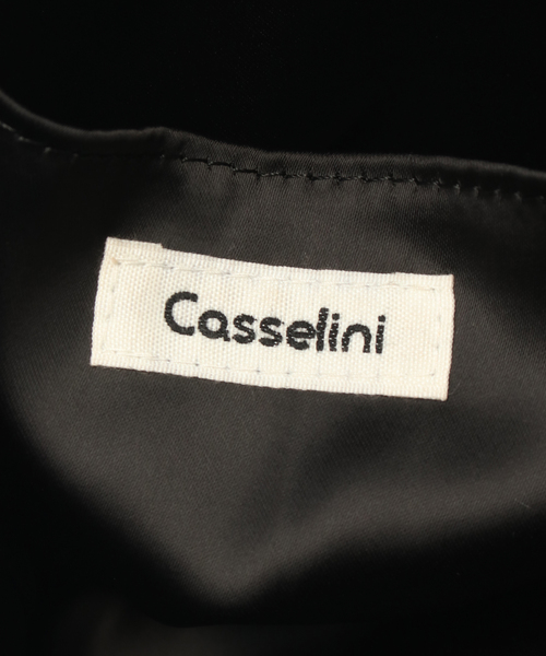 Casselini(キャセリーニ)の「Casselini(キャセリーニ) フリルトートバッグ(ショルダーバッグ・レディース・ブラック/シルバー・FREE)」の9枚目の写真