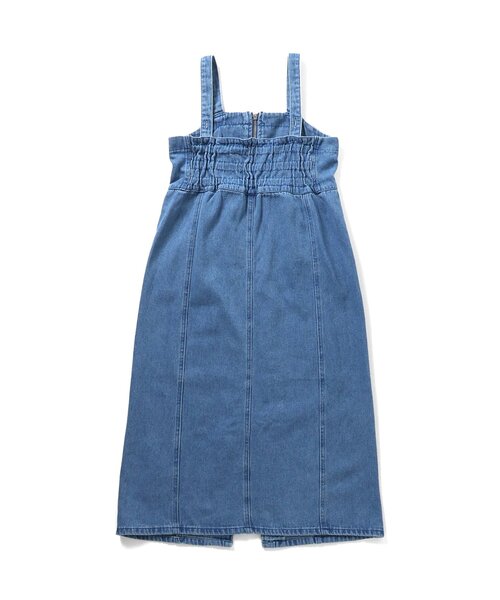 algy(アルジー)の「フロントジップミディジャンスカ(ジャンパースカート・キッズ・ブラウン/サックスブルー・XX-SMALL/X-SMALL/SMALL/MEDIUM)」の10枚目の写真