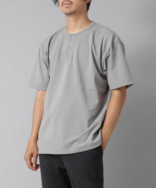 セール】【ACTIVE SECT】《限定展開》UVカット ヘンリーネックTシャツ