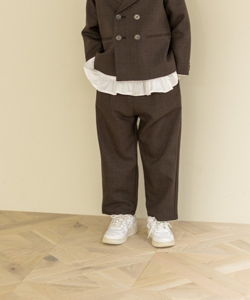 LOWRYS FARM（ローリーズファーム）の「ラナテックストレートパンツ　 455527（スラックス・キッズ・ブラウン/チェック/グレー・110cm/120cm/130cm/140cm/150cm）」の3枚目の写真