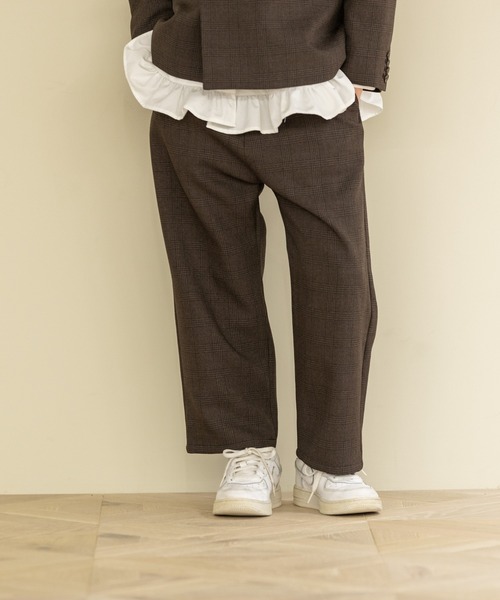 LOWRYS FARM（ローリーズファーム）の「ラナテックストレートパンツ　 455527（スラックス・キッズ・ブラウン/チェック/グレー・110cm/120cm/130cm/140cm/150cm）」の17枚目の写真