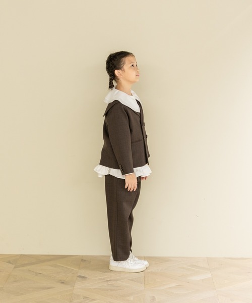 LOWRYS FARM（ローリーズファーム）の「ラナテックストレートパンツ　 455527（スラックス・キッズ・ブラウン/チェック/グレー・110cm/120cm/130cm/140cm/150cm）」の19枚目の写真