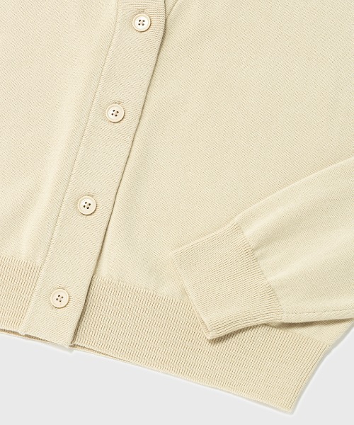 FRED PERRY（フレッドペリー）の「V-Neck Cardigan／Vネックカーディガン（カーディガン/ボレロ・レディース・ブラック/ダークベージュ/オートミール/ブラック系その他・10）」の22枚目の写真