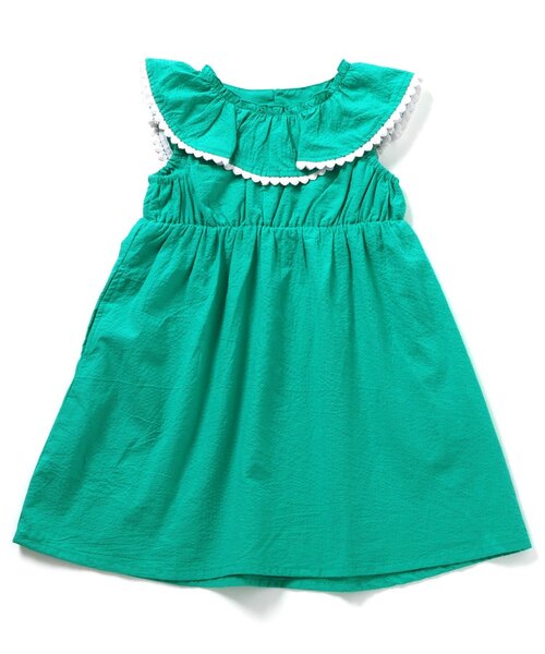 apres les cours（アプレレクール）の「【ジュニア対応】ハートレースフリルワンピース（ワンピース・キッズ・ピンク/エメラルド・80/90/120/140/100/110/130）」の14枚目の写真