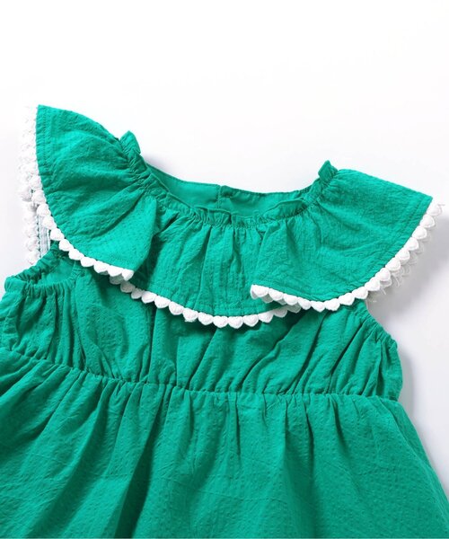 apres les cours（アプレレクール）の「【ジュニア対応】ハートレースフリルワンピース（ワンピース・キッズ・ピンク/エメラルド・80/90/120/140/100/110/130）」の19枚目の写真