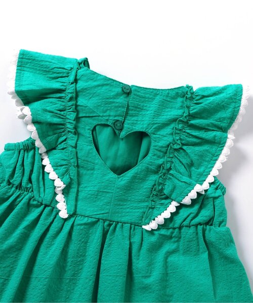 apres les cours（アプレレクール）の「【ジュニア対応】ハートレースフリルワンピース（ワンピース・キッズ・ピンク/エメラルド・80/90/120/140/100/110/130）」の21枚目の写真