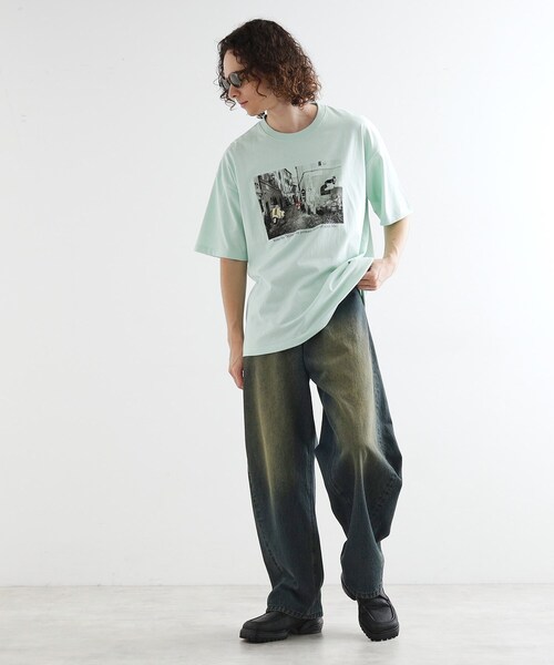 tk.TAKEO KIKUCHI(ティーケータケオキクチ)の「フォト刺繍Tシャツ(Tシャツ/カットソー・メンズ・ホワイト/ライトグレー/グリーン系/パープル・02/03/04)」の19枚目の写真