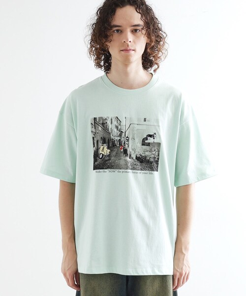 tk.TAKEO KIKUCHI(ティーケータケオキクチ)の「フォト刺繍Tシャツ(Tシャツ/カットソー・メンズ・ホワイト/ライトグレー/グリーン系/パープル・02/03/04)」の21枚目の写真