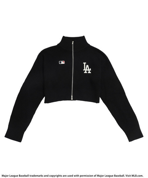 BACK TO THE FIELD（バック トゥー ザ フィールド）の「【MLB】ロゴZIPニット（ニット/セーター・レディース・ベージュ/ブラック/グレー・FREE）」の9枚目の写真