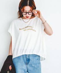 《手洗い可能》ドロストハクプリントTシャツ