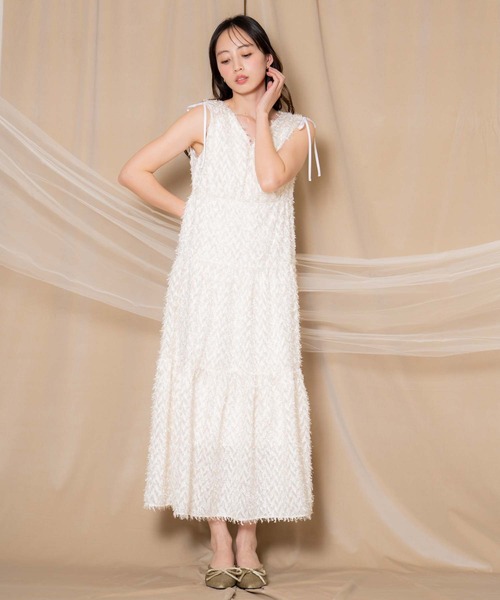 セール】ジャガードカシュクールワンピース（ワンピース）｜NOELA