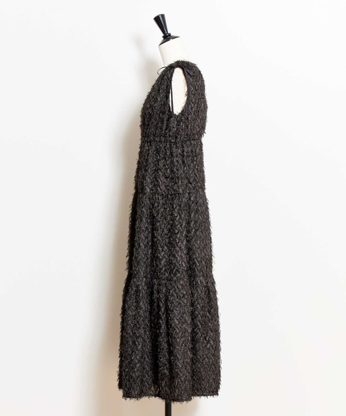 NOELA（ノエラ）の「ジャガードカシュクールワンピース（ワンピース・レディース・コーラルピンク/ブラック/オフホワイト・フリー）」の16枚目の写真