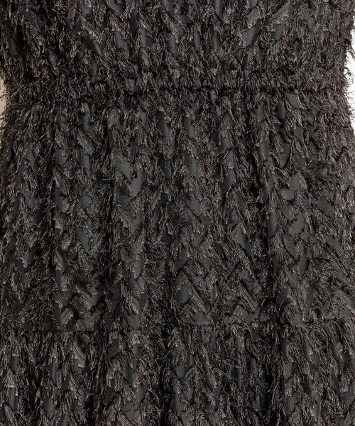 NOELA（ノエラ）の「ジャガードカシュクールワンピース（ワンピース・レディース・コーラルピンク/ブラック/オフホワイト・フリー）」の9枚目の写真