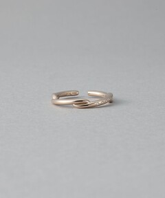 K10YGレイヤード ウェーブ リング（リング）｜ete（エテ）の