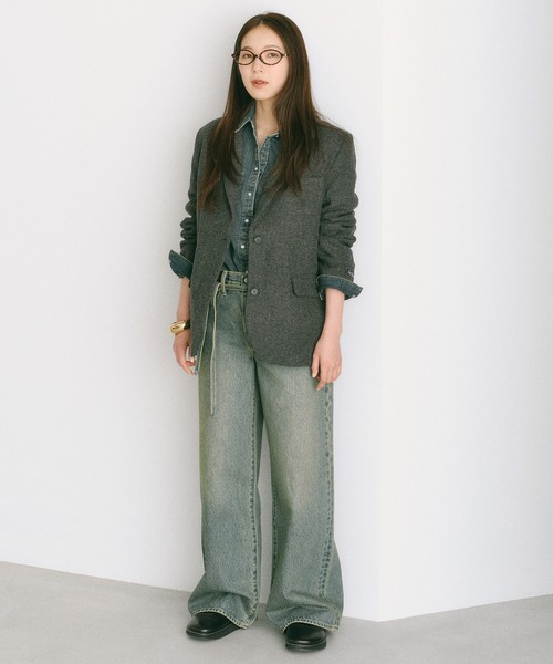 Levi's（リーバイス）の「Levi's/リーバイス ツイードジャケット（テーラードジャケット・レディース・ブラック・M/S/XS）」の5枚目の写真