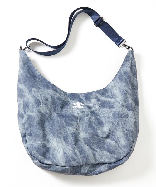 UMBRO(アンブロ)の「UMBRO/アンブロ SP LEATHERETTE Print Round Shoulder Bag/別注 レザレット ラウンドショルダーバッグ(ショルダーバッグ・メンズ・ブラック/ブルー・ONE SIZE)」の17枚目の写真