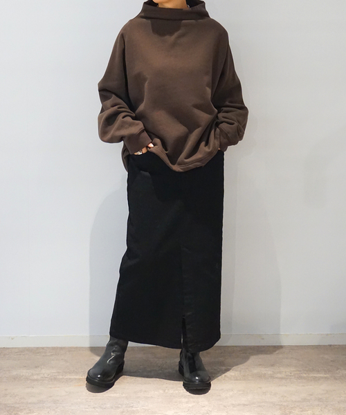 JOURNAL STANDARD LUXE(ジャーナルスタンダード ラックス)の「ストレッチデニムペンシルスカート(スカート・レディース・ブラック・FREE)」の2枚目の写真