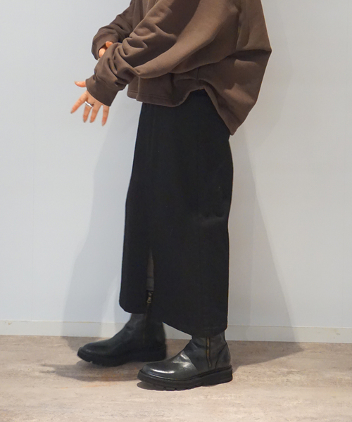 JOURNAL STANDARD LUXE(ジャーナルスタンダード ラックス)の「ストレッチデニムペンシルスカート(スカート・レディース・ブラック・FREE)」の3枚目の写真