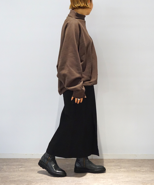 JOURNAL STANDARD LUXE(ジャーナルスタンダード ラックス)の「ストレッチデニムペンシルスカート(スカート・レディース・ブラック・FREE)」の4枚目の写真