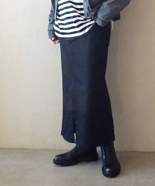 JOURNAL STANDARD LUXE(ジャーナルスタンダード ラックス)の「ストレッチデニムペンシルスカート(スカート・レディース・ブラック・FREE)」の5枚目の写真