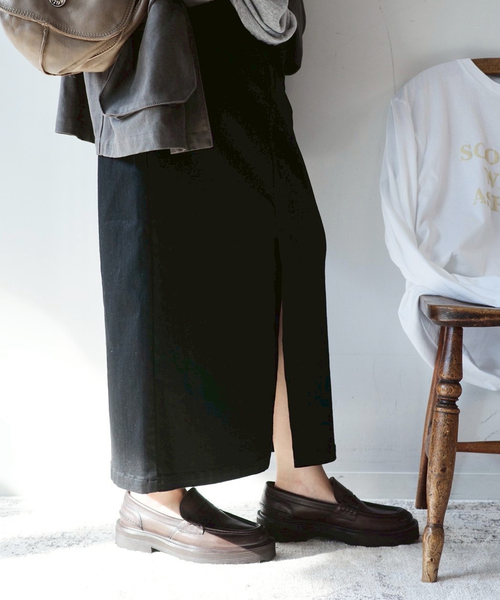 JOURNAL STANDARD LUXE(ジャーナルスタンダード ラックス)の「ストレッチデニムペンシルスカート(スカート・レディース・ブラック・FREE)」の10枚目の写真