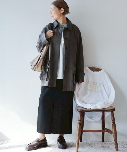 JOURNAL STANDARD LUXE(ジャーナルスタンダード ラックス)の「ストレッチデニムペンシルスカート(スカート・レディース・ブラック・FREE)」の11枚目の写真