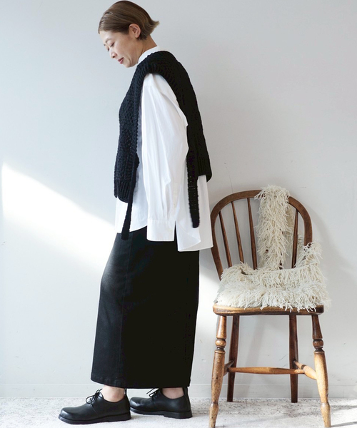 JOURNAL STANDARD LUXE(ジャーナルスタンダード ラックス)の「ストレッチデニムペンシルスカート(スカート・レディース・ブラック・FREE)」の13枚目の写真