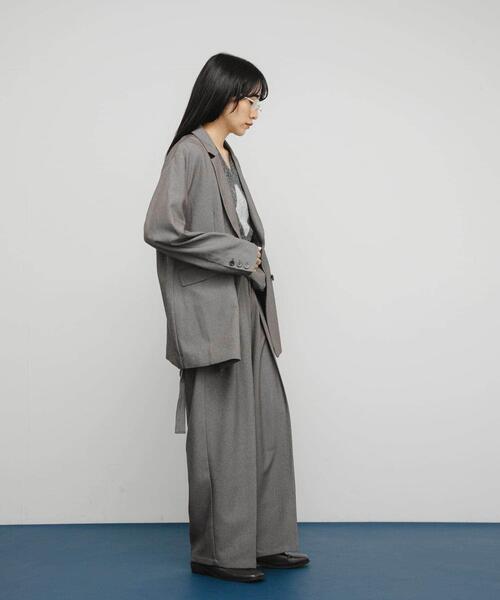 KBF（ケイビーエフ）の「ダブルタックスラックス（その他パンツ・レディース・ブラウン系その他/グレー系その他/ブラック・ONE）」の7枚目の写真