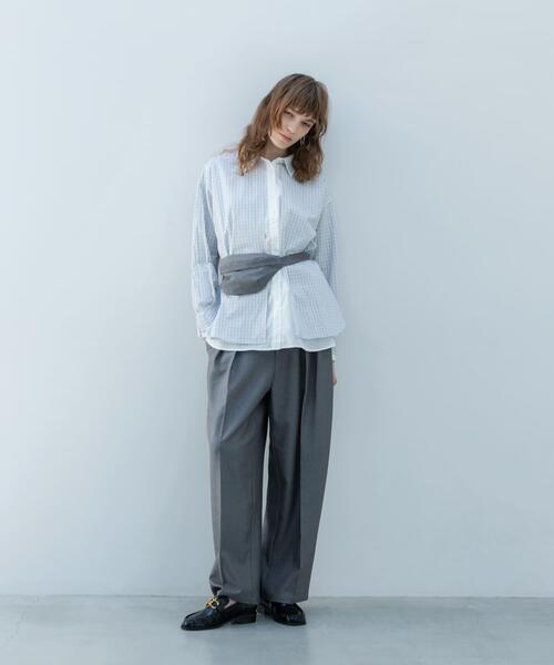 KBF（ケイビーエフ）の「ダブルタックスラックス（その他パンツ・レディース・ブラウン系その他/グレー系その他/ブラック・ONE）」の8枚目の写真