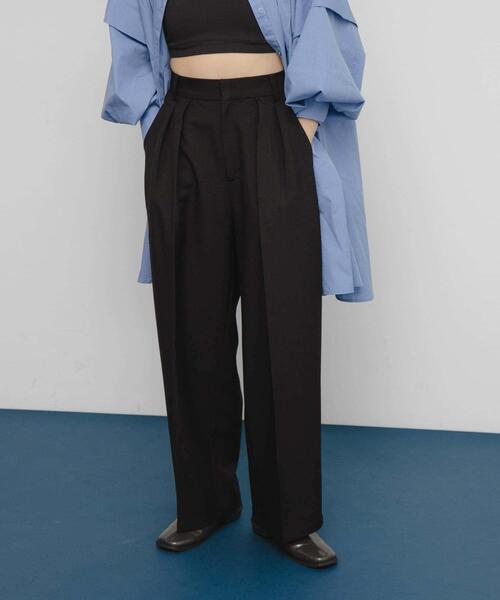 KBF（ケイビーエフ）の「ダブルタックスラックス（その他パンツ・レディース・ブラウン系その他/グレー系その他/ブラック・ONE）」の15枚目の写真