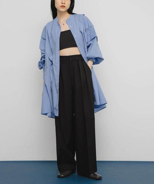 KBF（ケイビーエフ）の「ダブルタックスラックス（その他パンツ・レディース・ブラウン系その他/グレー系その他/ブラック・ONE）」の17枚目の写真