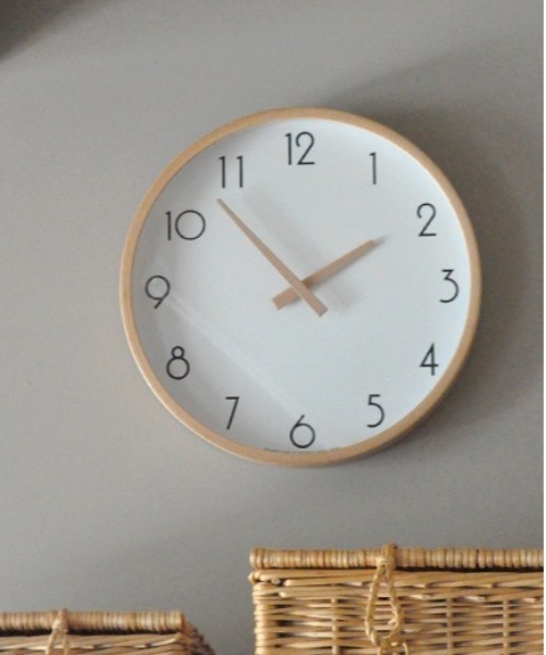 その他セレクト(ソノタセレクト)の「CAMPAS キャンパス ウォールクロック S(掛け時計・レディース・ホワイト/グレー・FREE)」の2枚目の写真